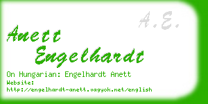 anett engelhardt business card